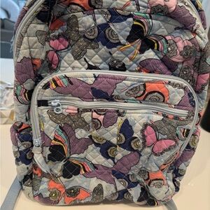 Colorful Butterfly Quilted Backpack